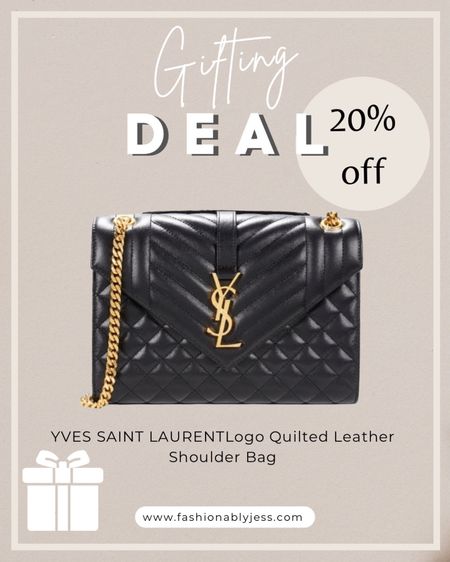 Amazing deal on this YSL shoulder bag! Perfect if you’re looking for a luxe gift without such a luxe price-tag! Shop now for 20% off this beautiful YSL bag! 

#LTKHoliday #LTKsalealert #LTKGiftGuide