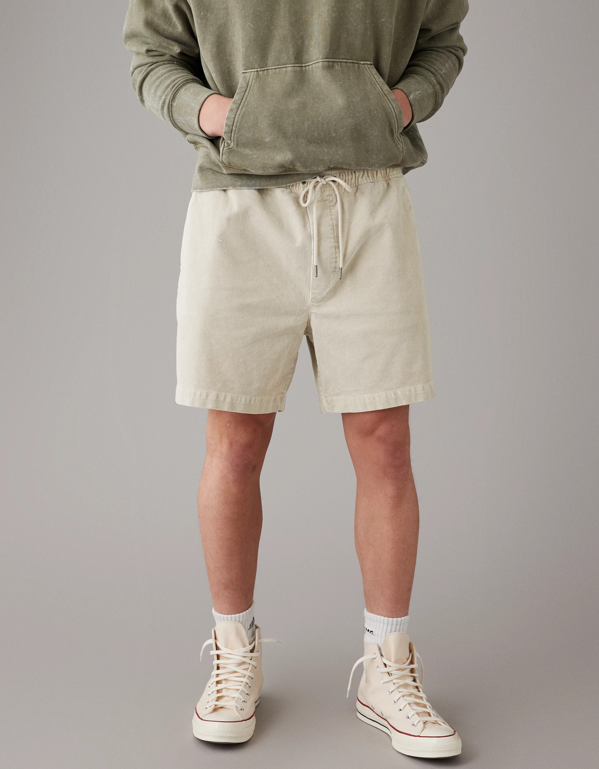 AE Flex 7" Corduroy Lived-In Trekker Short | American Eagle Outfitters (US & CA)
