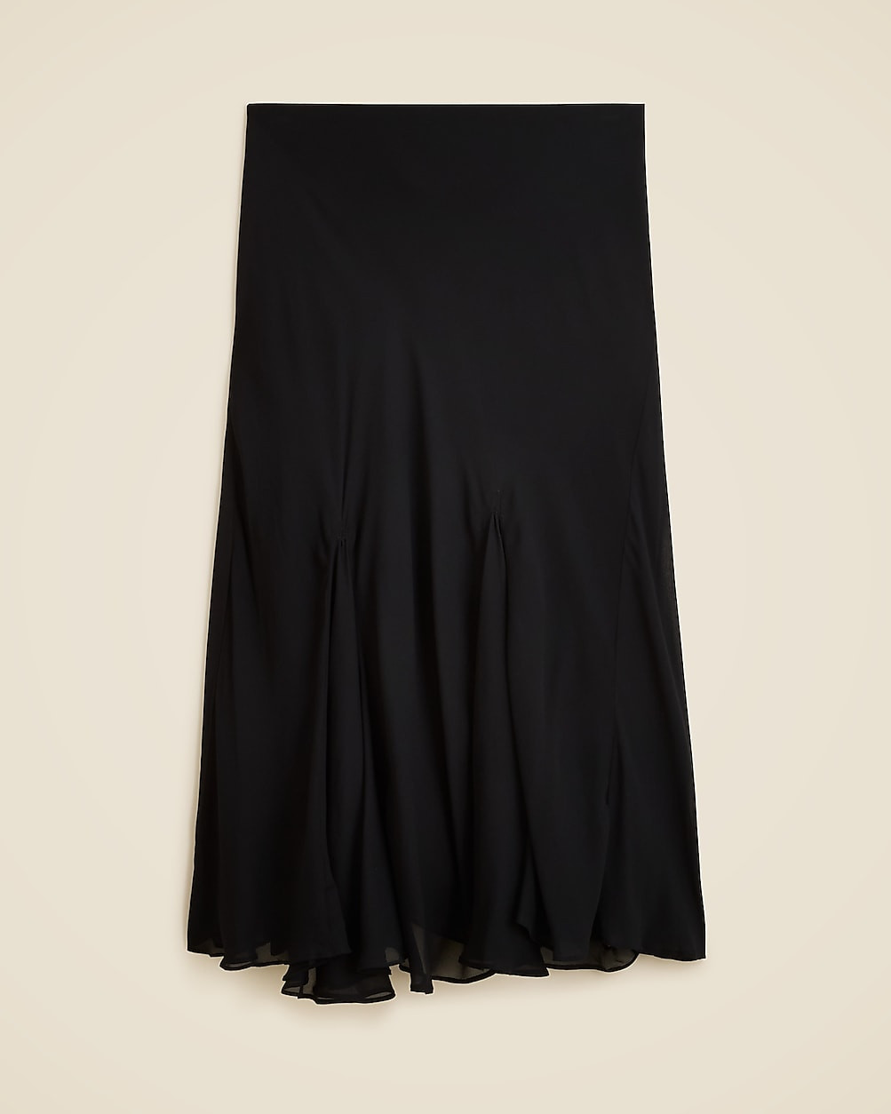 Gwyneth flounce-hem slip skirt in chiffon | J. Crew US