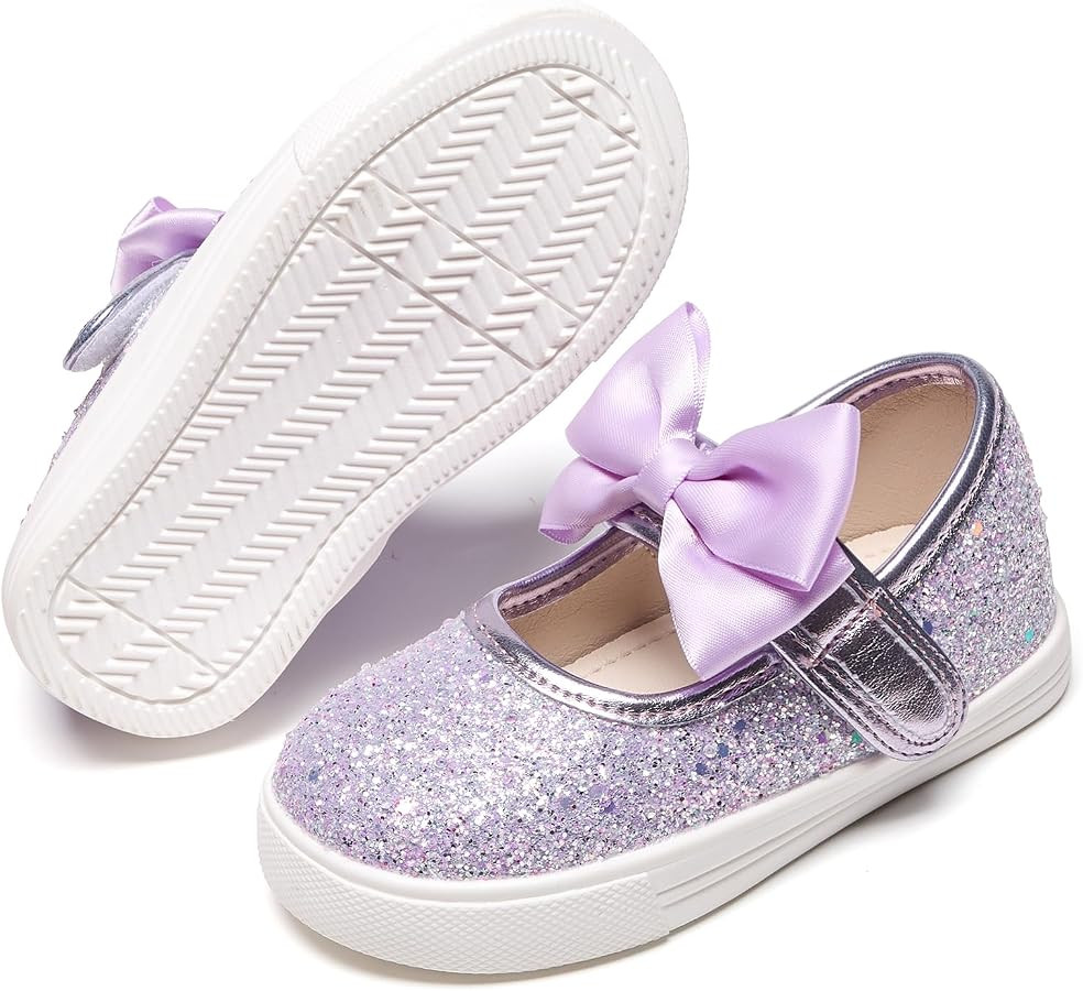 Felix & Flora Toddler/Little Kid Girls Running Shoes Glitter Sneakers Princess Fashion Casual Spo... | Amazon (US)