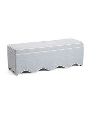 54x18x18 Scalloped Base Storage Bench | Chairs & Seating | Marshalls | Marshalls