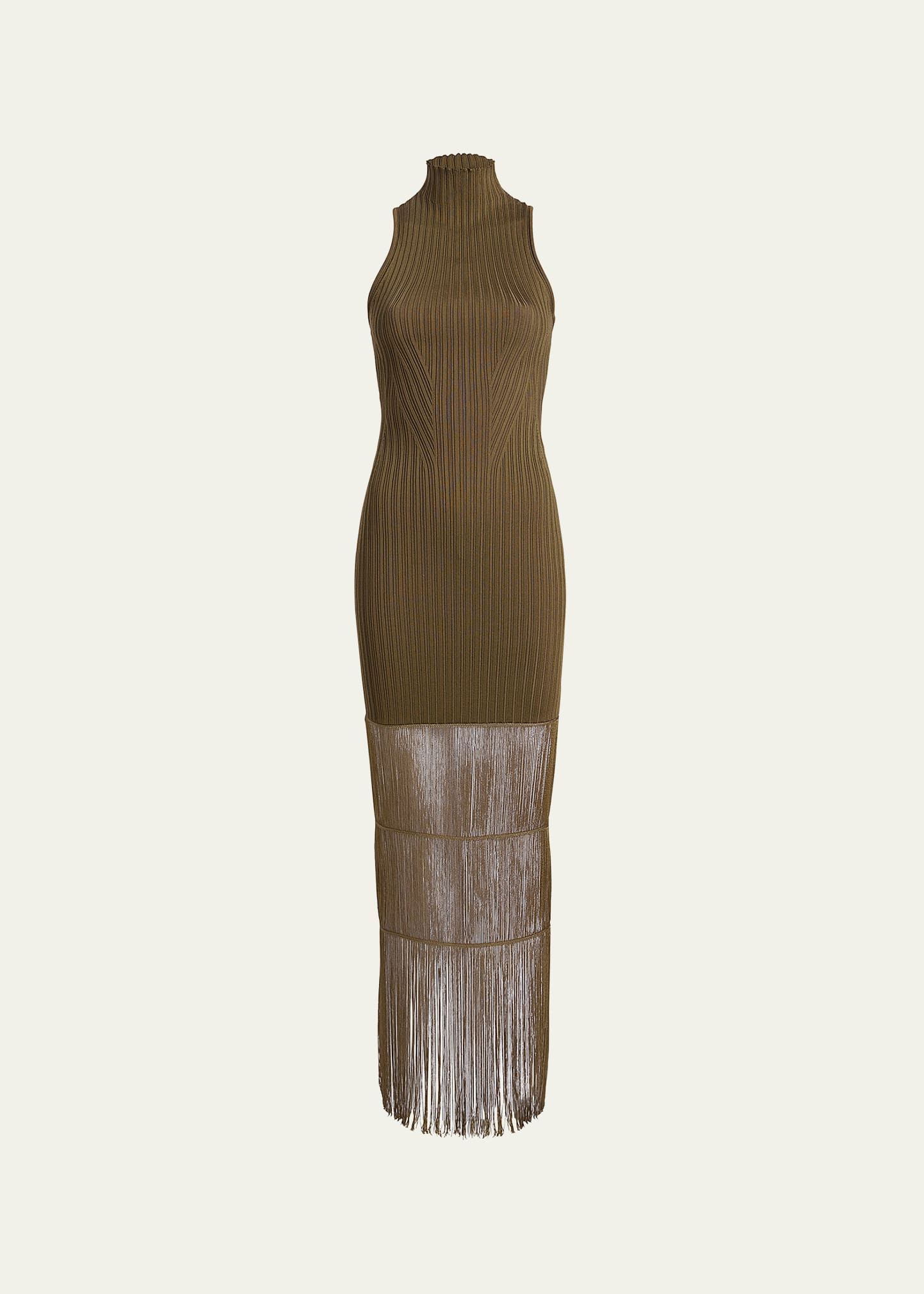 Khaite Zare Fringe Maxi Dress | Bergdorf Goodman