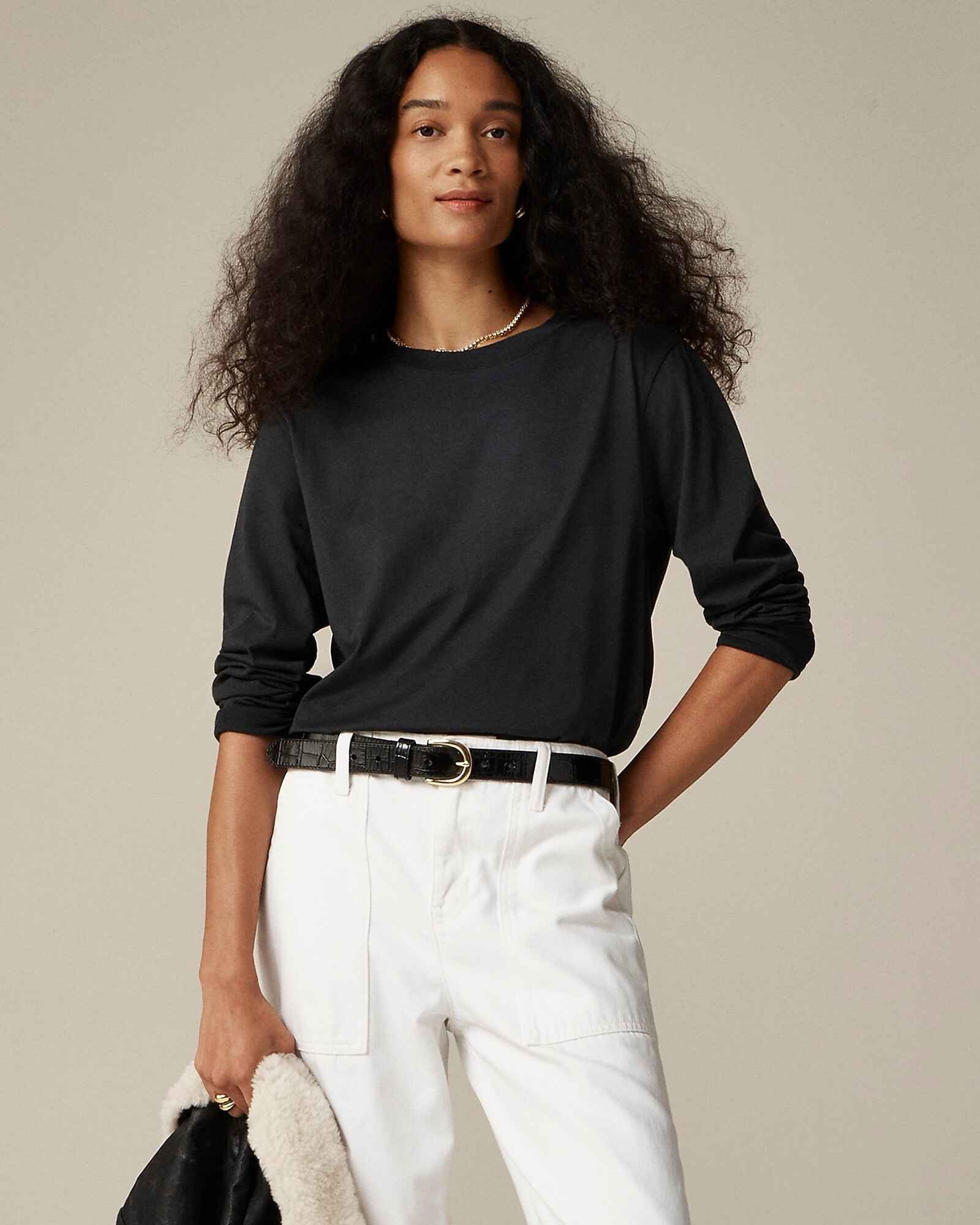 Pima cotton long-sleeve T-shirt | J. Crew US