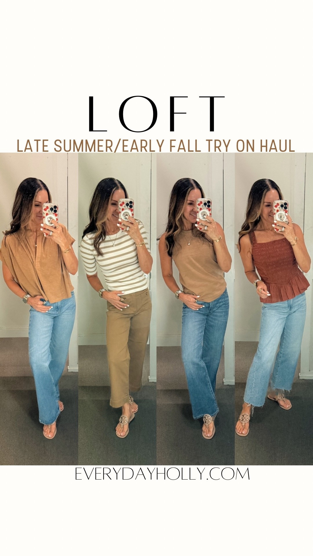 🚨LOFT Semi-Annual Sale‼️ $49 ALL jeans & 40% off new arrivals! Extra 60% off sale items

High-rise wide leg jeans  24 petite
Mid rise wide leg jeans.24 petite
All tops extra small petite starting at $12 
For reference: I’m 5’1” 109 lbs 
Every day outfits, teacher looks, fall style 