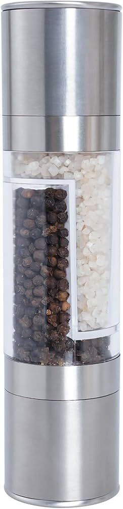 hoyuwak 2 in 1 Salt and Pepper Grinder Stainless Steel Manual Pepper Mill Adjustable Coarseness C... | Amazon (CA)