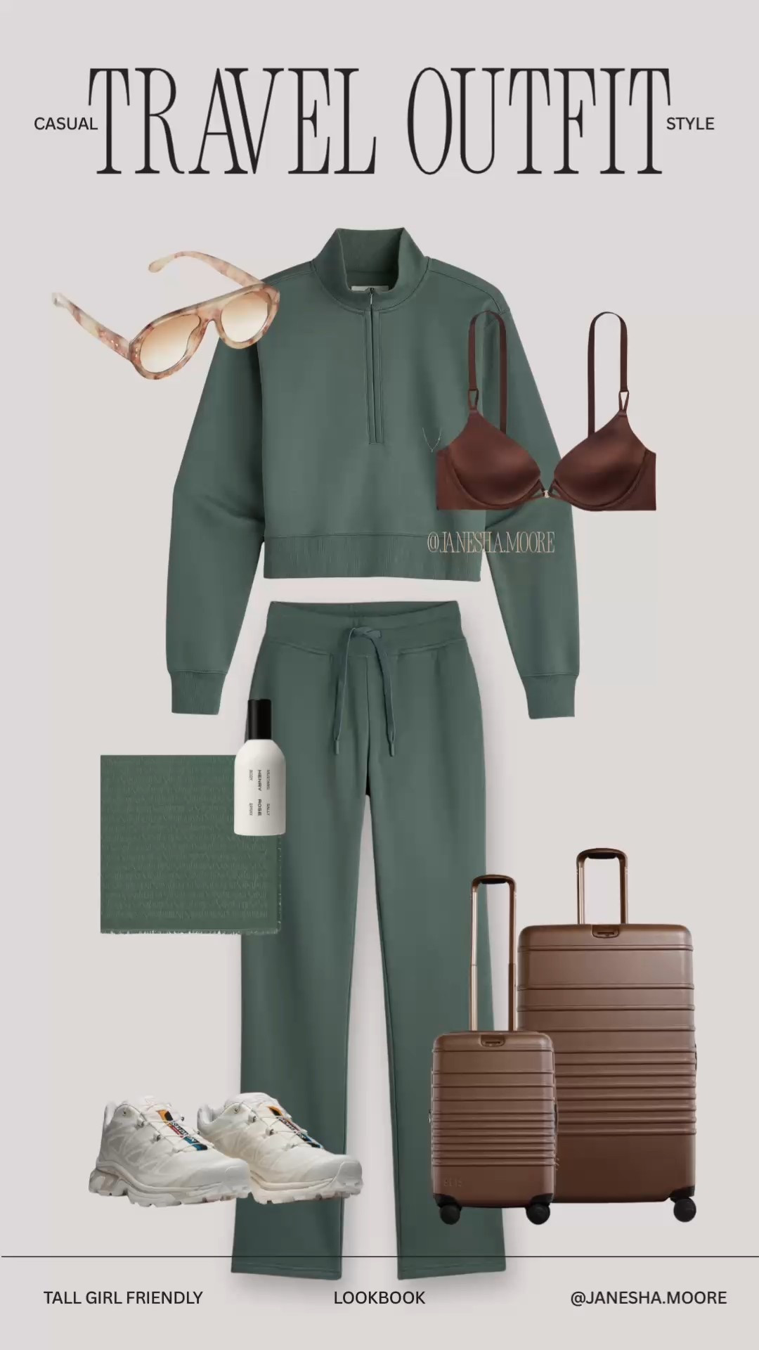 the perfect sporty chic travel and everyday look!! I wear a medium top and large tall bottom 🥰

#LTKTravel #LTKootd #LTKTall