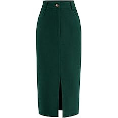 PRETTYGARDEN Women's Fall Midi Pencil Skirts Dressy Casual Work Office High Waisted Trendy Winter... | Amazon (US)