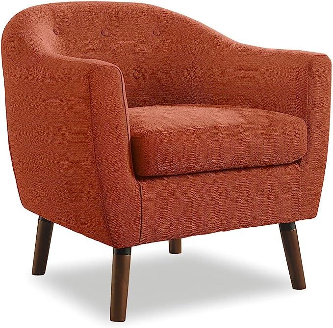 Lexicon Quill Accent Chair, Orange | Amazon (US)