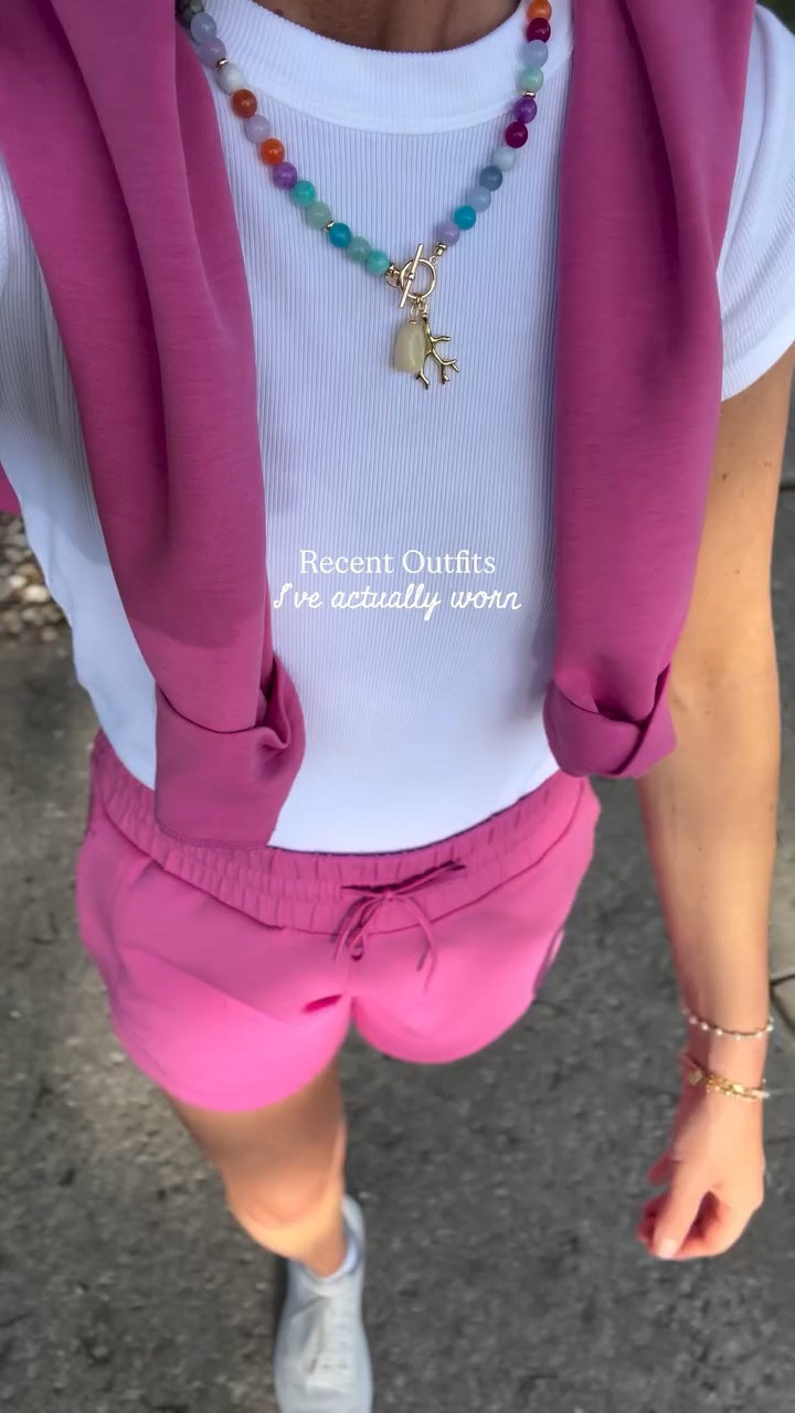 Recent Outfits☀️Follow @megmason_creative for daily outfit ideas!

We kicked off our first few weeks of summer break with appointments, errands, camps, and family pictures. I’ve been spending most days in elevated casual styles, but did change into some summer dresses a few times! 

    

Casual outfits, matching set, Rhone, beaded necklace, mini dress, sale, summer outfit, vacation outfit 

 #casualstyle #whatiwore #ootd #casualoutfits #dailyoutfits #LTKootd #LTKSeasonal #LTKSaleAlert