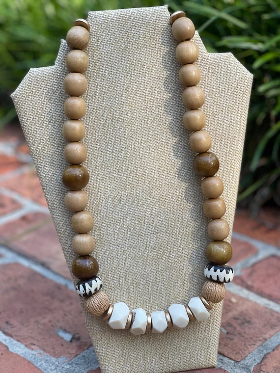 Wooden Dream Necklace Statement Necklace Chunky Boho | Etsy | Etsy (US)