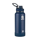 Takeya Actives Insulated Stainless Water Bottle with Insulated Spout Lid, 32oz, Onyx | Amazon (US)
