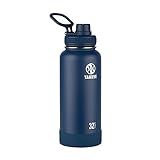 Takeya Actives Insulated Stainless Water Bottle with Insulated Spout Lid, 32oz, Onyx | Amazon (US)