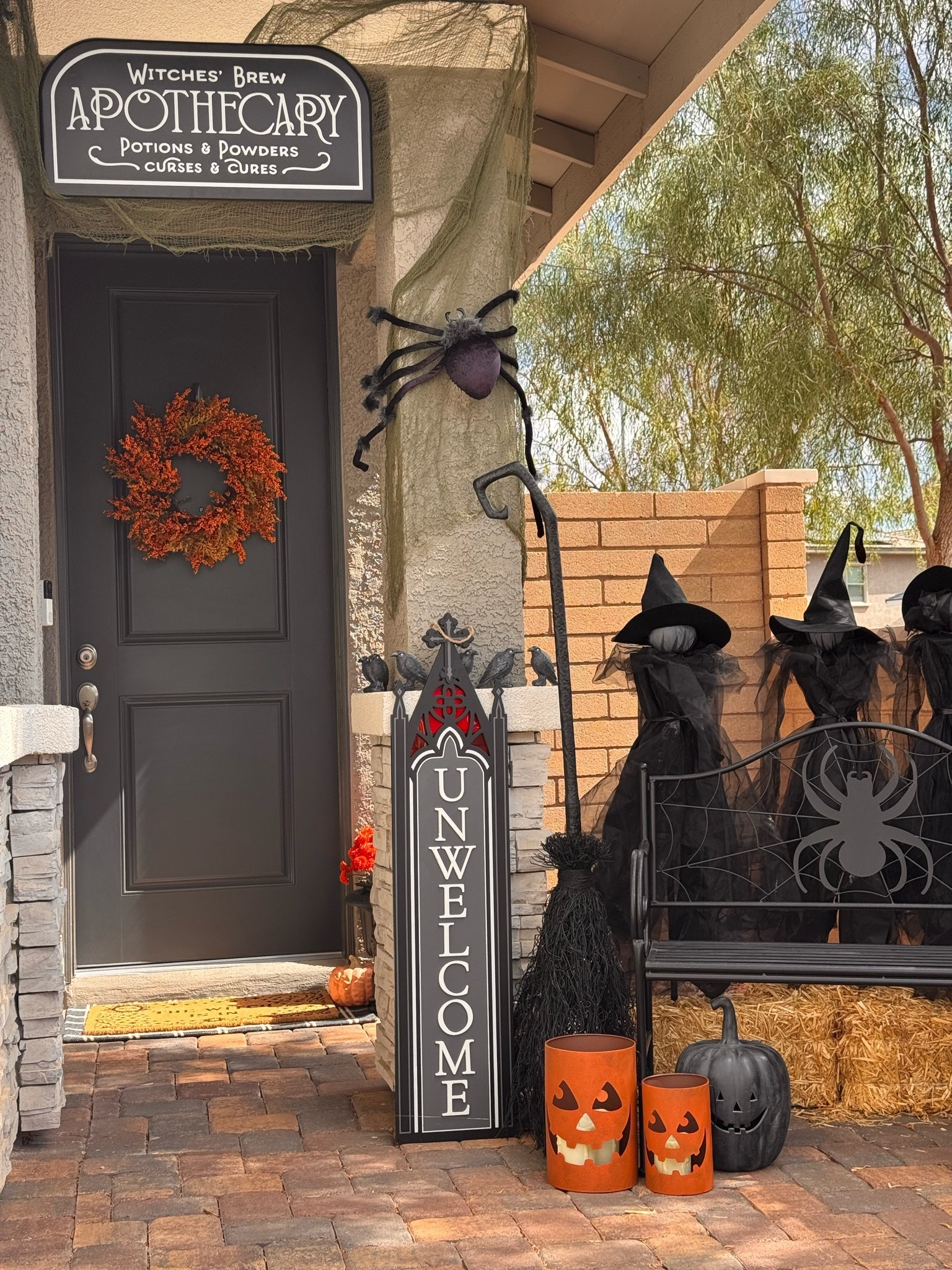 Witchy Halloween front door decor! 🎃 #halloween

#LTKSeasonal #LTKHome