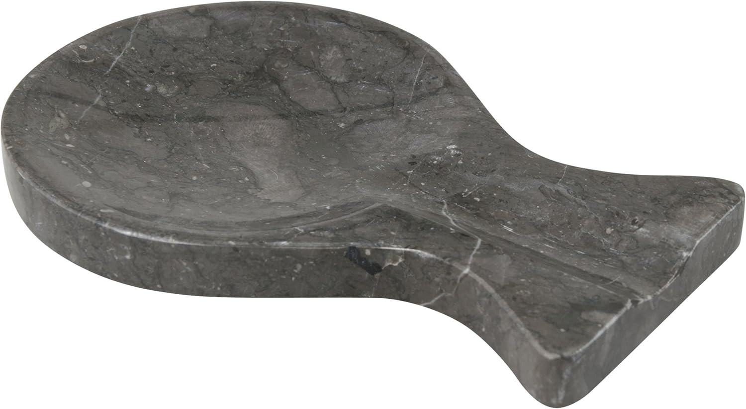 Luxury Hand-Carved Natural Charcoal Marble Spoon Rest – Heavy-Duty Utensil Holder for Spoons, L... | Amazon (US)
