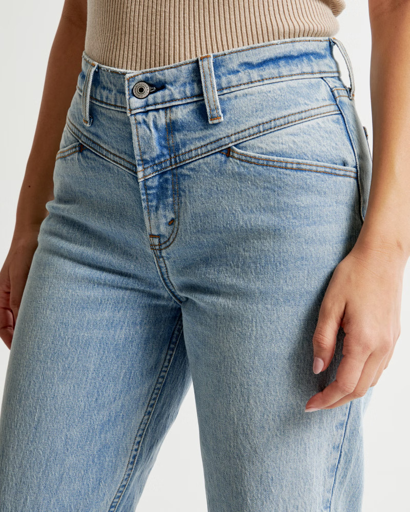 Curve Love Mid Rise 90s Straight Jean | Abercrombie & Fitch (US)