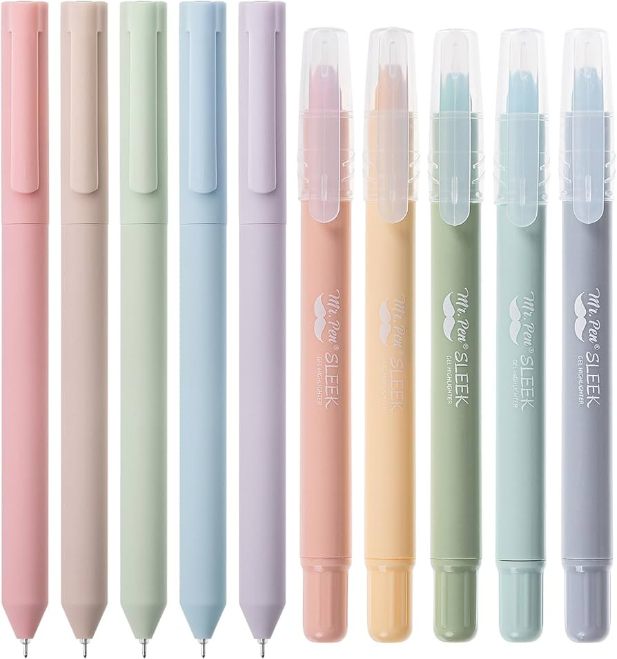 Mr. Pen- Bible Highlighters and Pens, 10 Pack, Gel Highlighters, Bible Highlighter, Bible Highlig... | Amazon (US)