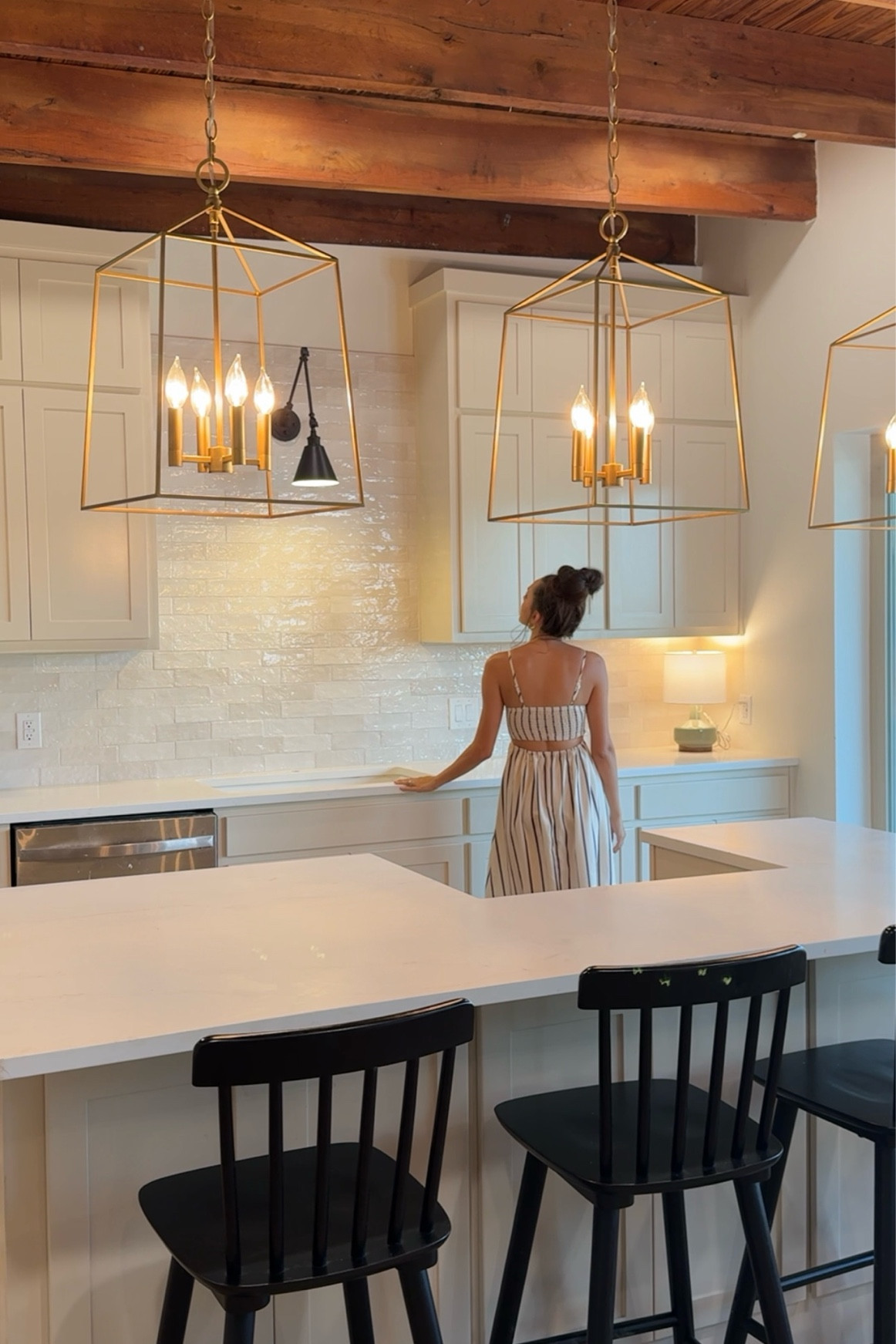 Kitchen details ❤️ Also our cabinets are painted Sherwin Williams Natural Linen! Hardware reveal coming soon! 😍✨ (tile is in white) 

#LTKHome #LTKFamily