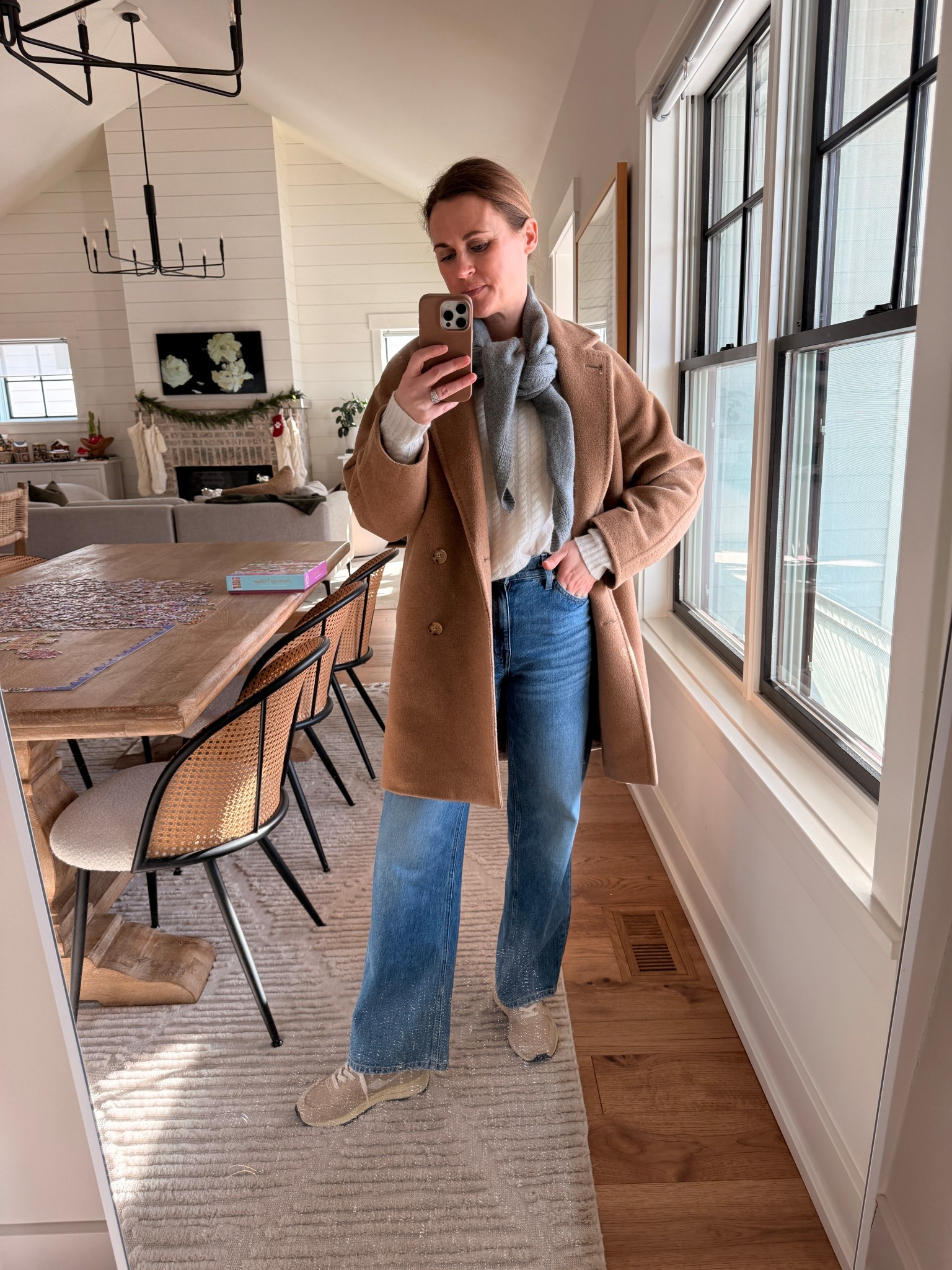Coat I linked exact style this length is no longer available, runs big size XS
Sweater size small
Jeans size 26 short - I went up a size

#LTKgrwm #LTKdayinmylife #LTKootd