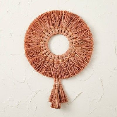 20" Raffia Wreath Pink - Opalhouse™ designed with Jungalow™ | Target
