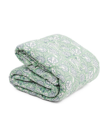 Cotton Printed Quilt Set | TJ Maxx