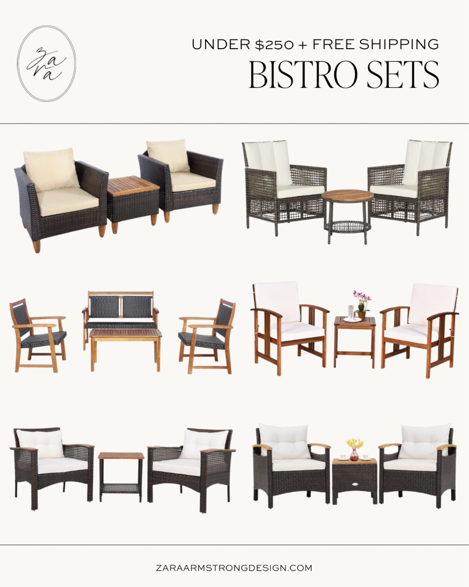 Patio bistro sets under $250 on sale!
3 piece patio furniture 
Outdoor wicker chairs 
Summer porch
Home decor

#LTKhome #LTKsalealert