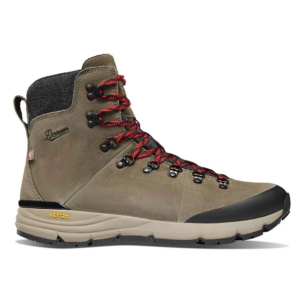 Men's Danner Arctic 600 Side Zip Winter Boots 9.5 Brown/Red | Scheels