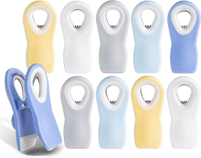 COOK WITH COLOR Bag Clips with Magnet- Food Clips, Chip Clips, Bag Clips for Food Storage with Ai... | Amazon (US)