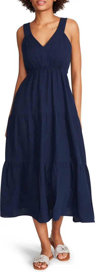 Amira Tiered Cotton Midi Dress | Nordstrom