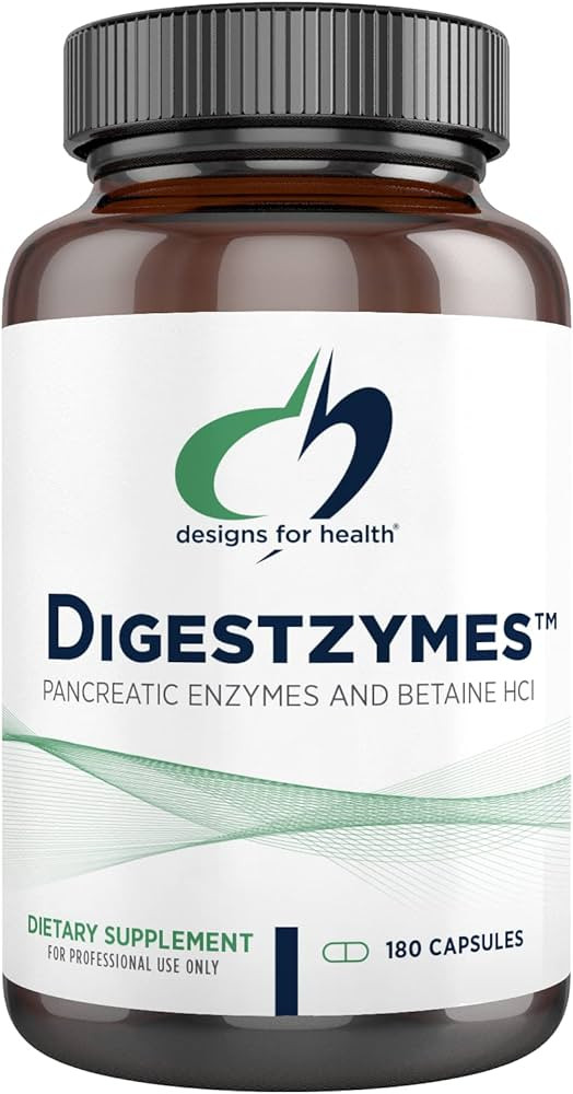 Designs for Health Digestzymes - Digestive Enzymes + Betaine Hydrochloride for Gas & Bloating Rel... | Amazon (US)