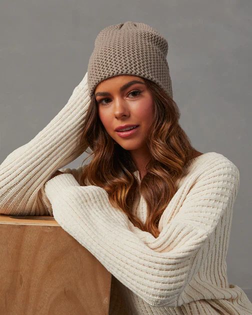 Cloud Beanie - Taupe | VICI Collection