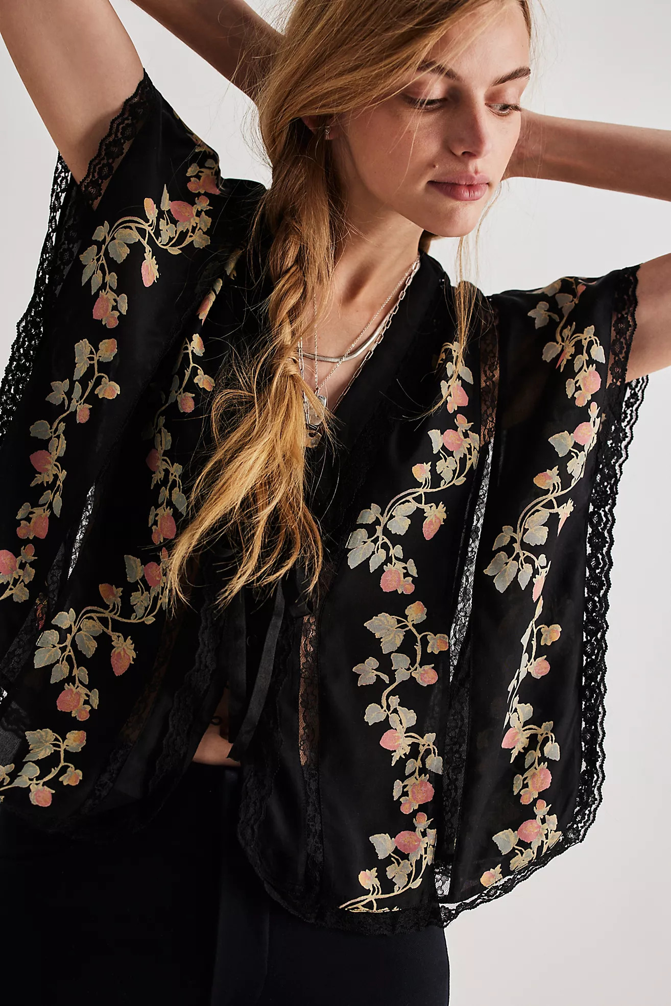 Marigold Printed Shine Lace Top | Free People (Global - UK&FR Excluded)