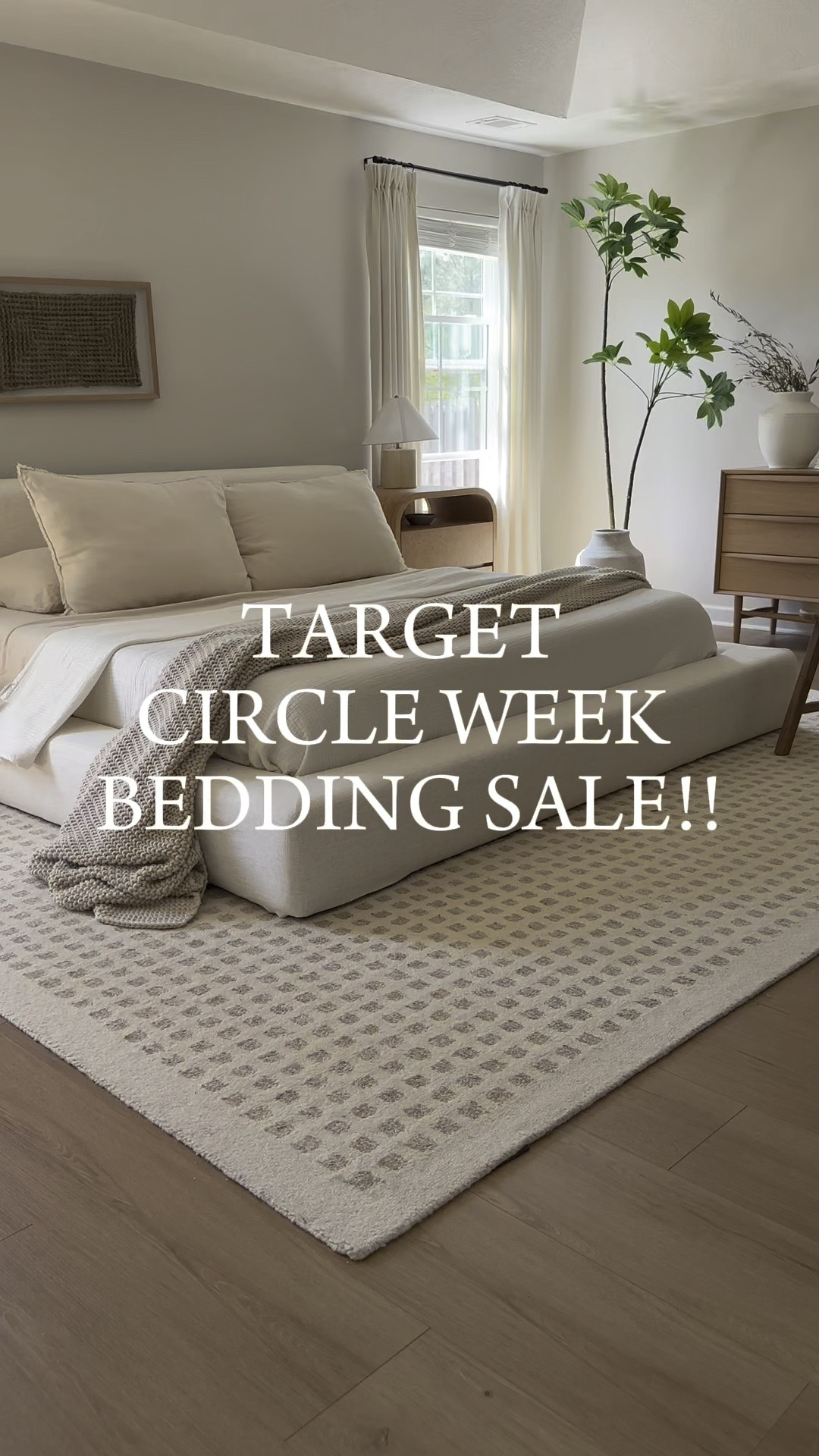 Target circle week bedding sale!!
Sale- bedding- neutral bedding- oversized throw blanket- pillows bedroom rug neutral
Rug linen bedding bedding on sale 

#LTKHome #LTKVideo #LTKSaleAlert