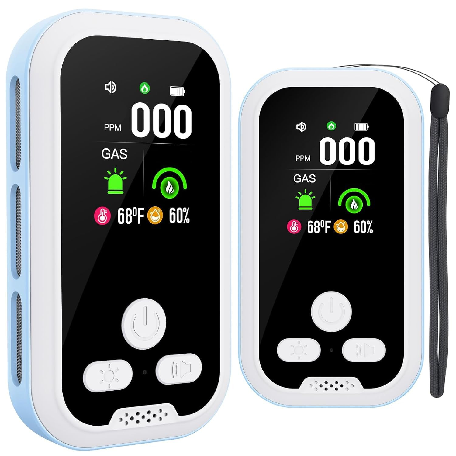 2 Pack Upgrade Plug‑in Air Quality Home Sense Detector HD Display Blue | Amazon (US)