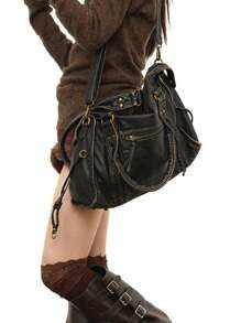 2024 New Trendy Fashion Women Handbags Y2K Retro Motorcycle Style Soft Leather Large Capacity Tot... | SHEIN