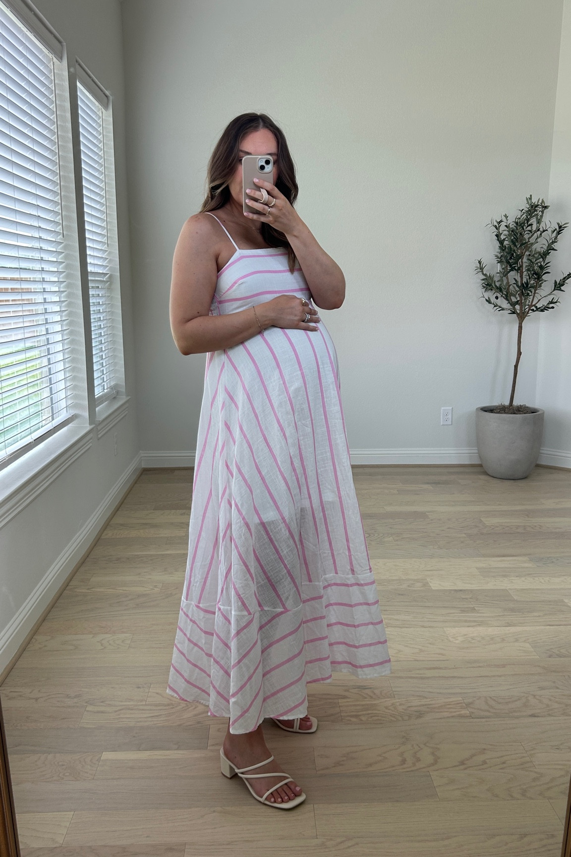 Baby shower dress 💕 sized up for the bump! code: LINDSEYRESSLER
.
.
Maternity, bump style, summer dress, bump friendly, Mother’s Day dress, bump friendly dress. 

#LTKStyleTip #LTKFindsUnder100 #LTKBump