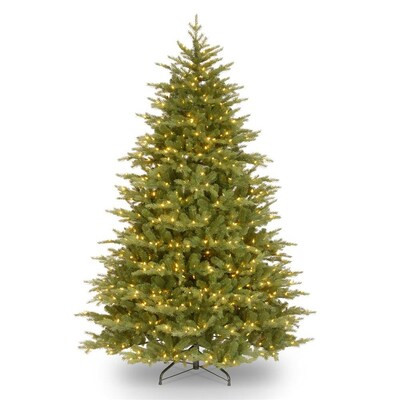 National Tree Company 7.5-ft Norway Spruce Pre-lit Artificial Christmas Tree with Clear Incandesc... | Lowe's