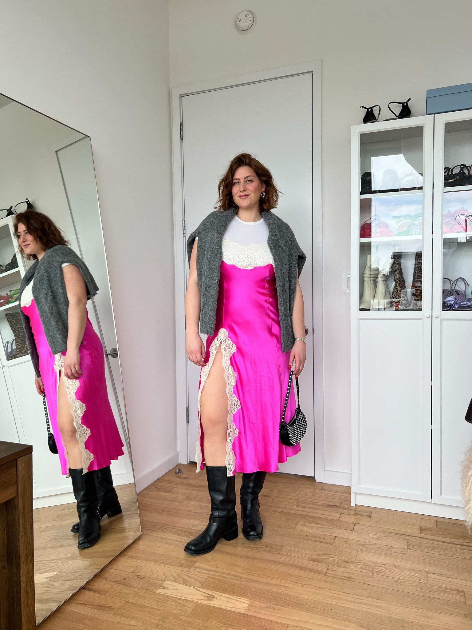 Styling a white tee for spring day 4! Obsessed with tomboy femme look with this hot pink slip dress look paired with these chunky boots. 

Midsize fashion, spring fashion, spring outfit inspiration, style inspiration, curvy girl fashion, outfit ideas, spring outfit idea

#LTKstyletip #LTKSpringSale #LTKmidsize