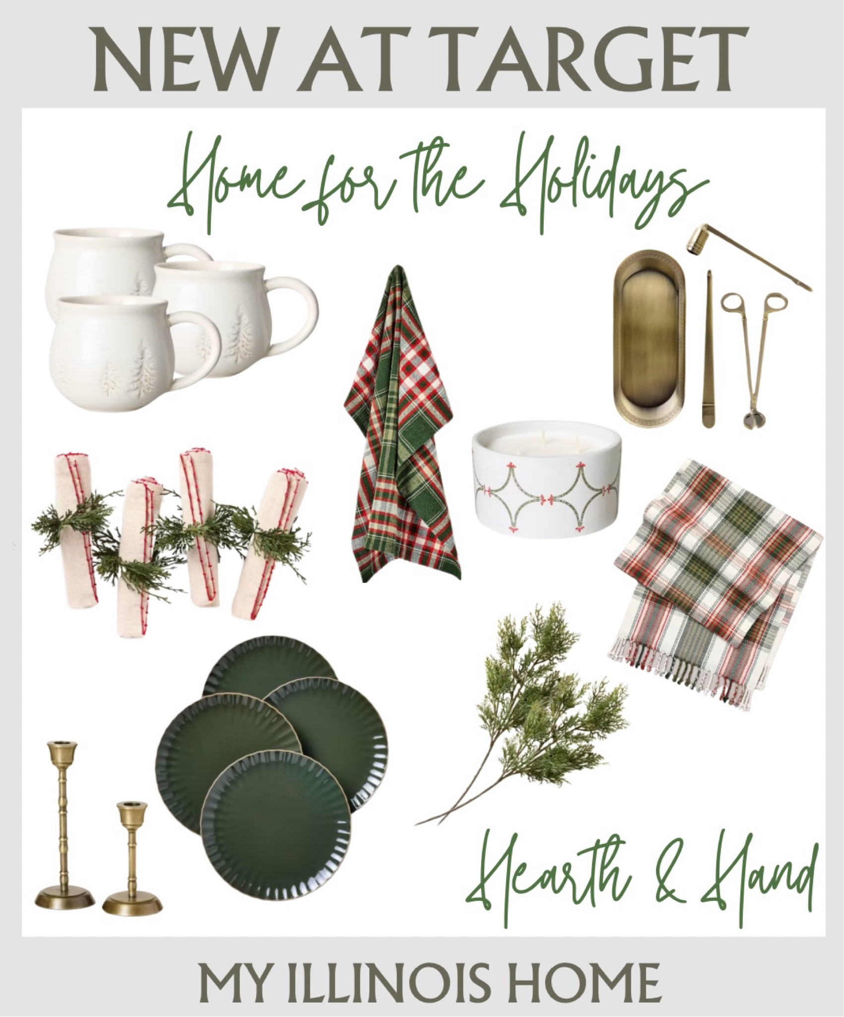 Home for the holidays with Hearth & Hand. The new release is so good! So many items to make your holiday a special one. From plaid table linens to scalloped dinnerware, every piece is beautiful. 

Target / holiday decor / kitchen / dinnerware / table decor / runners / scallop / mugs / candles / holiday / candle sticks / brass decor / napkin rings 

#LTKHome #LTKHoliday #LTKSeasonal