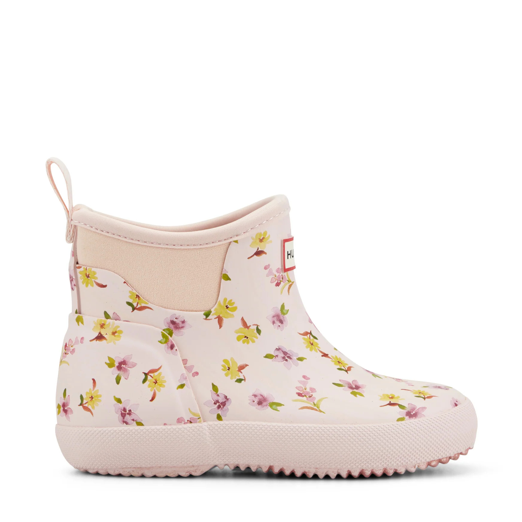 Little Kids Finley Pull On Waterproof Rain Boots - Pink Multi Floral Print | Hunter Boots | Hunter Boots