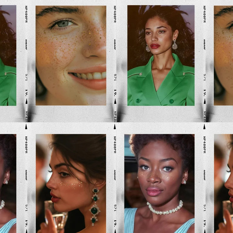 Fazit Glitter Freckle Makeup Patches, Gold Speckles, 6 Count | Walmart (US)