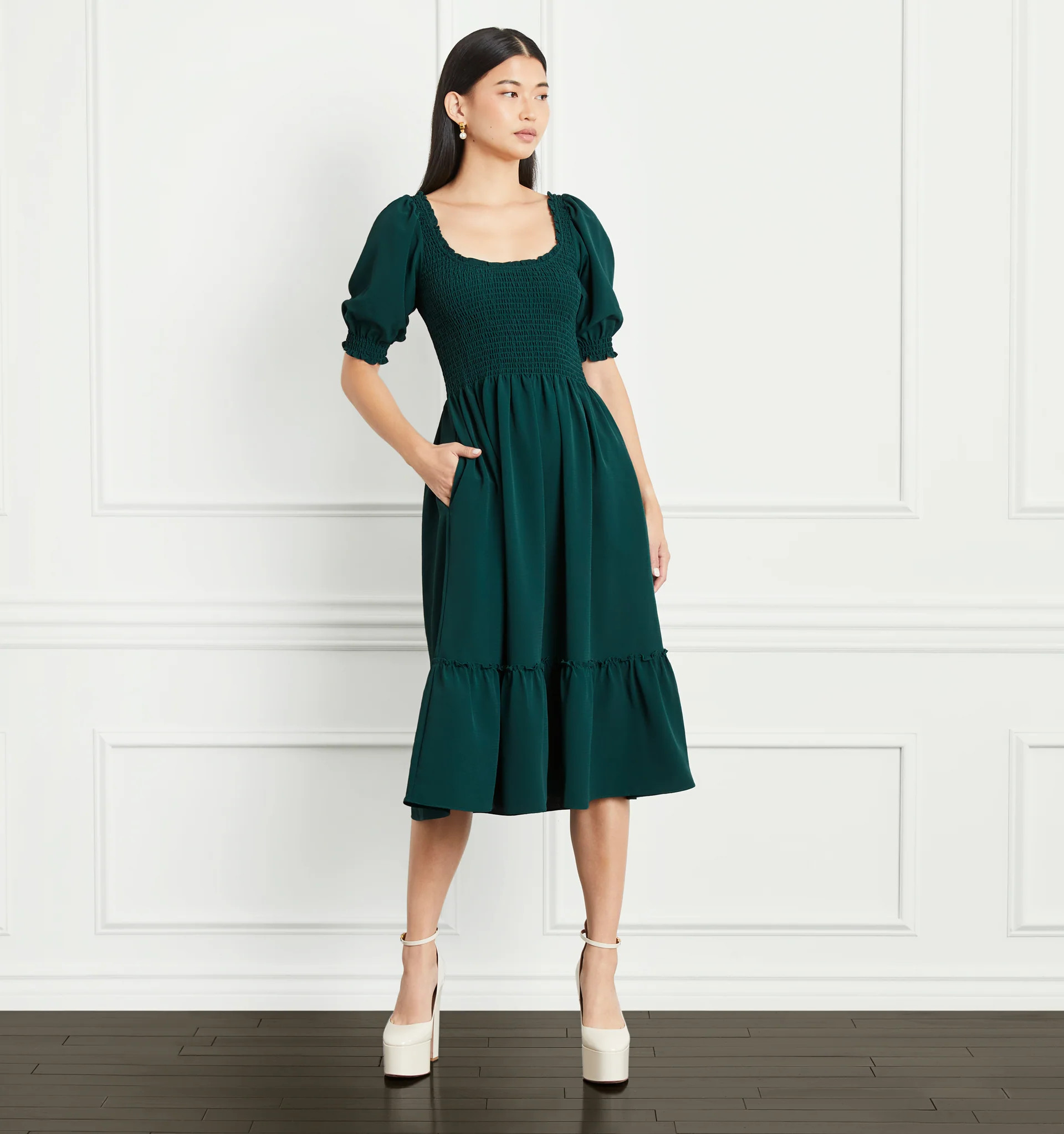 The Louisa Nap Dress - Botanical Garden Crepe | Hill House Home