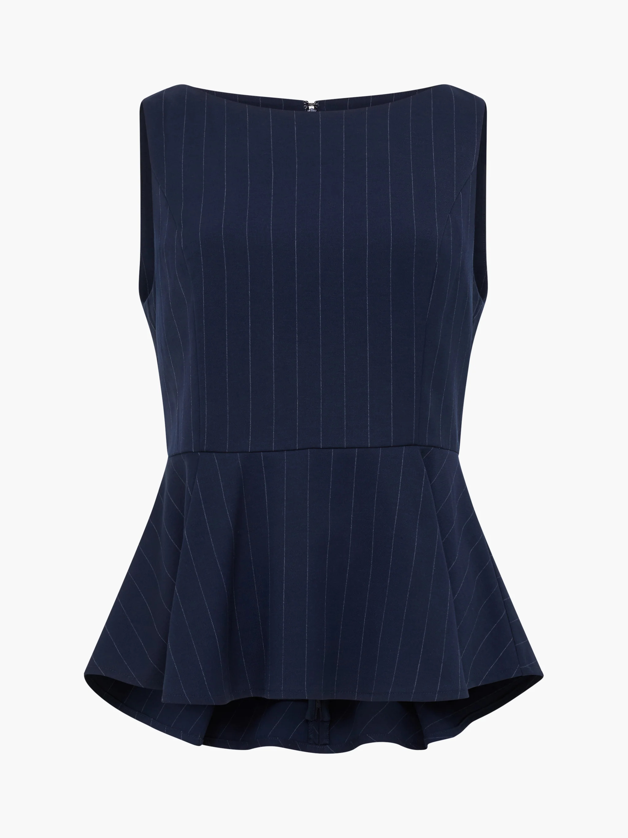 Alia Pinstripe Peplum Top | French Connection (UK)