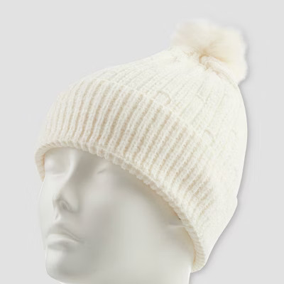 Isotoner Chenille Beanie - White | Target