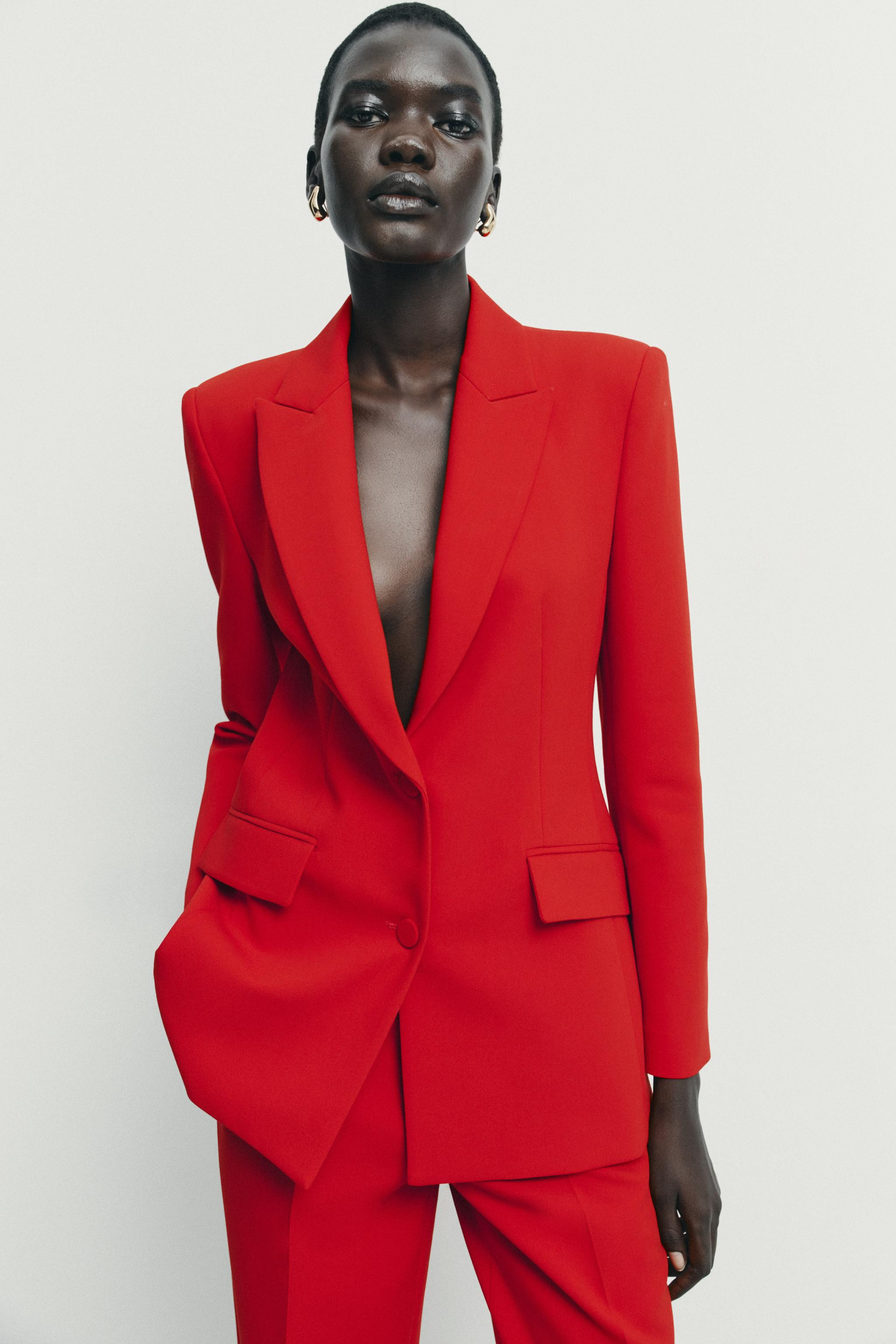 TAILORED BLAZER WITH COVERED BUTTONS | Zara AU