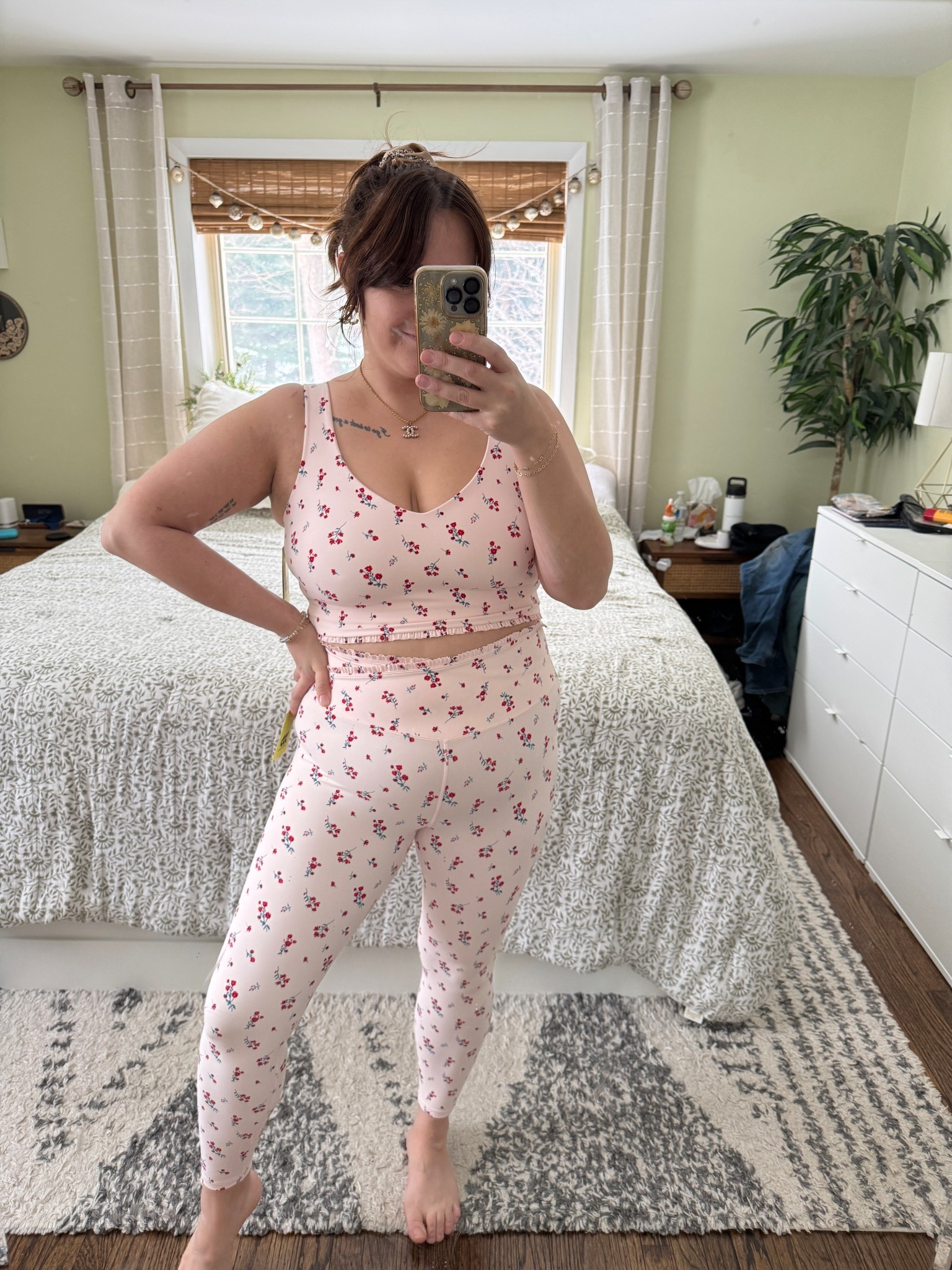 Cute target activewear! These floral athletic leggings run small. Size up. Sports bra is true size. Love this for a cute workout outfit, gym outfit, or even yoga attire

#LTKfitnessgoals #LTKSeasonal #LTKMidsize