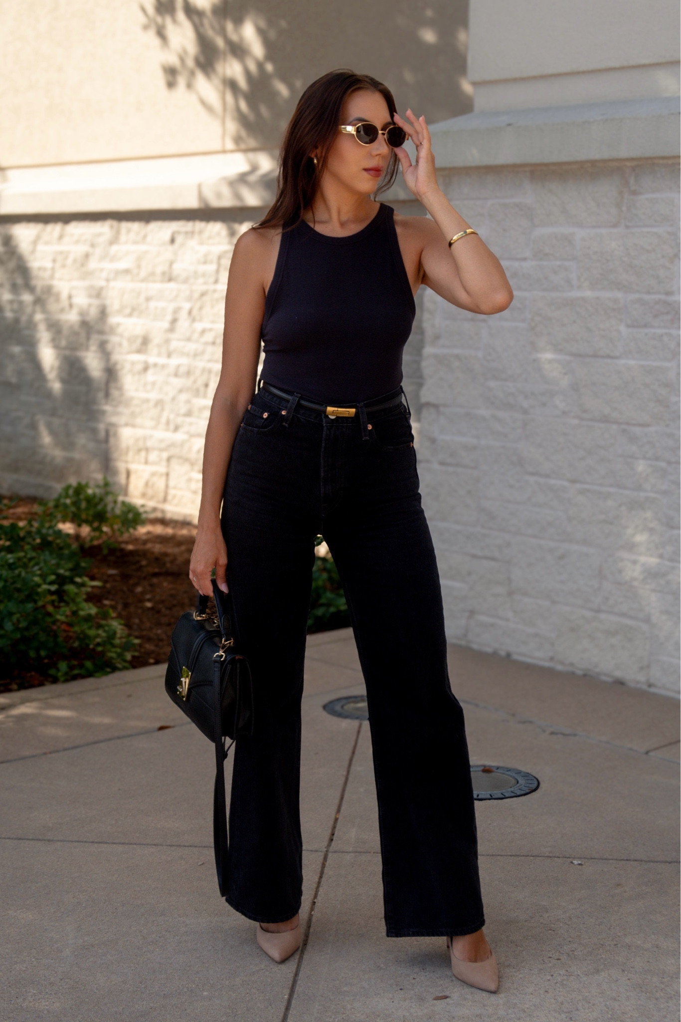 This outfit combination with the wide leg jeans and tank top is such an easy and effortless outfit to recreate  - everything is from Amazon Fashion

#LTKStyleTip #LTKFindsUnder100 #LTKFindsUnder50
