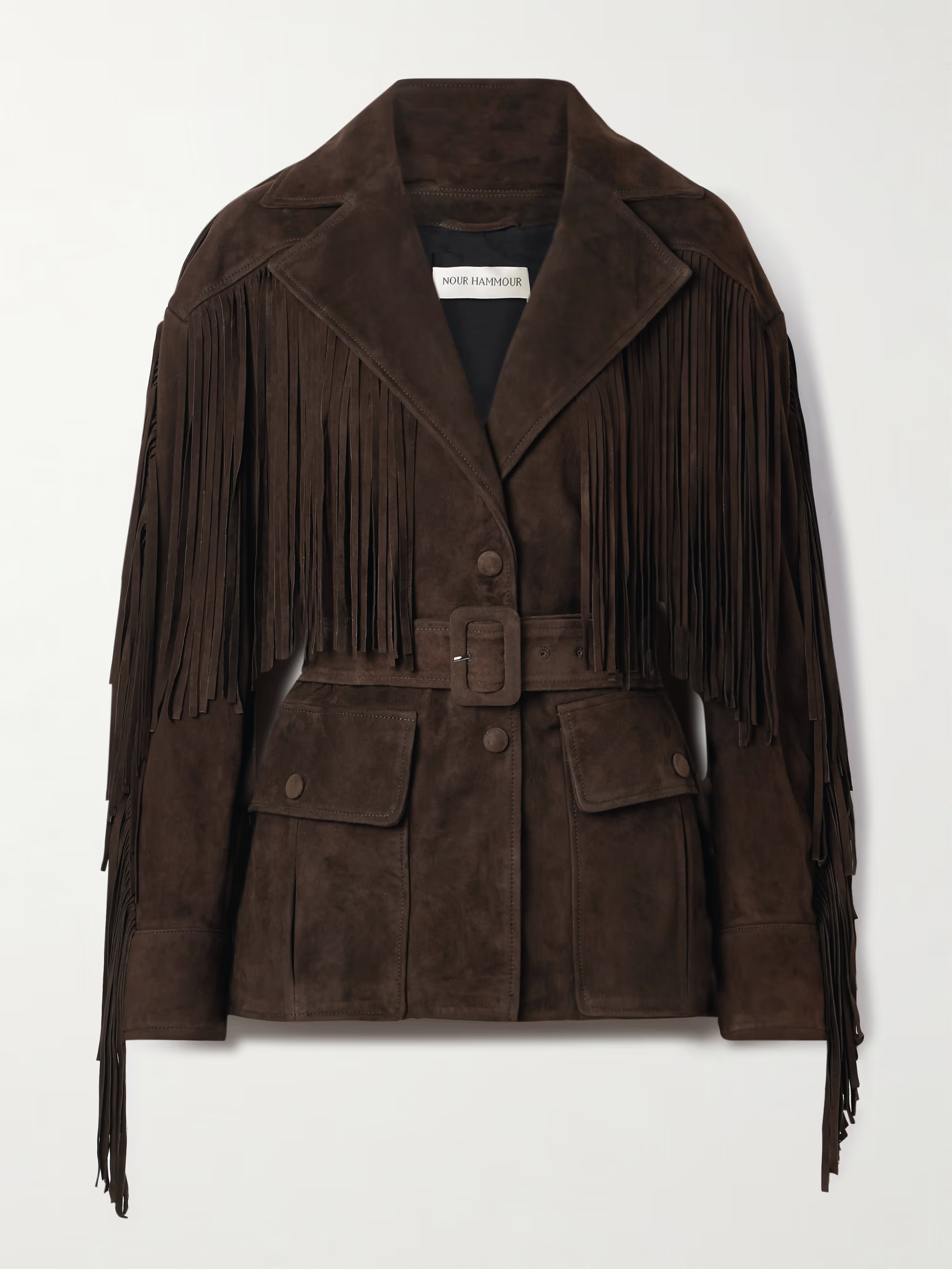 Cassidy belted fringed suede jacket | NET-A-PORTER (UK & EU)