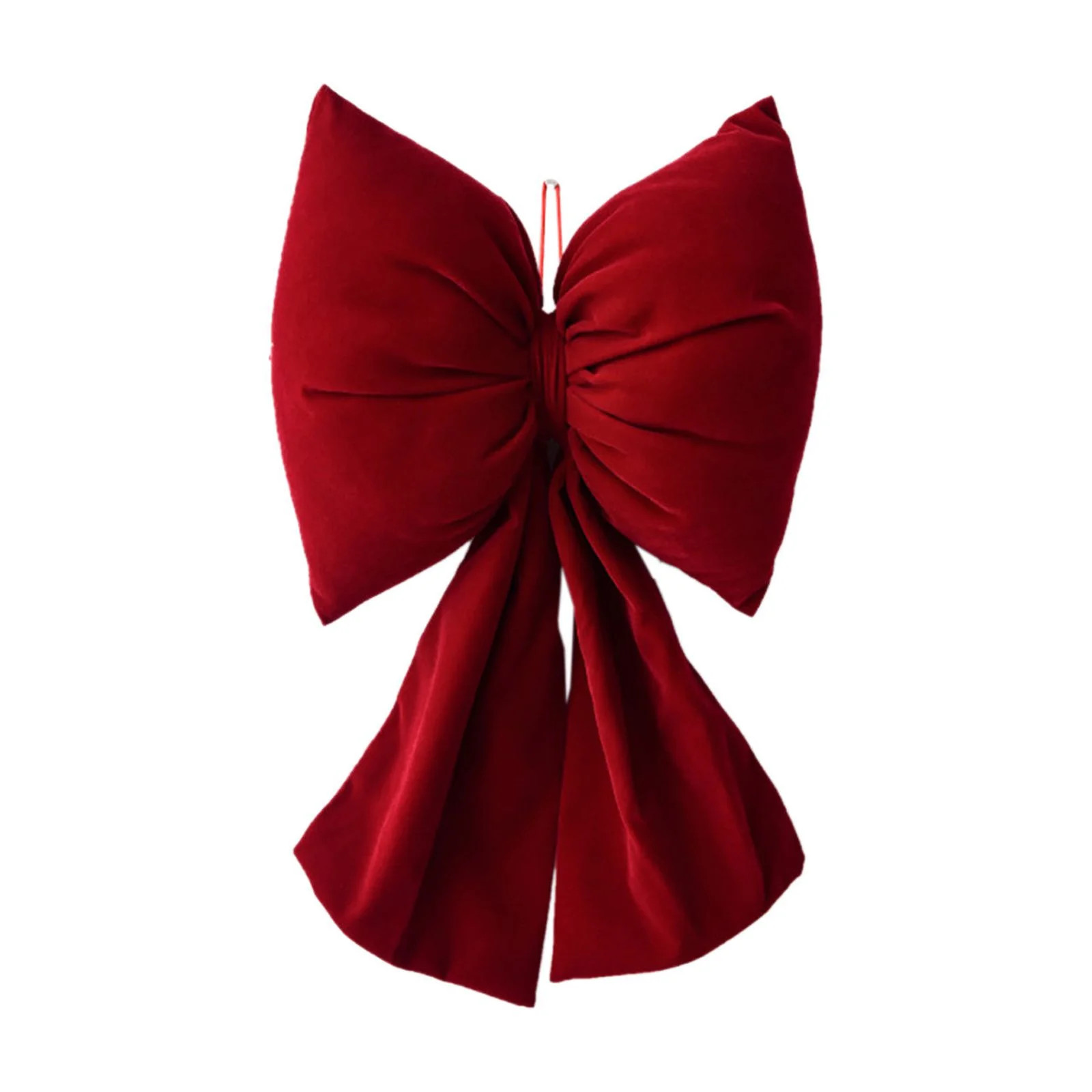 Burgundy Red Velvet Christmas Bows Large 17. 7” x9.8inches for Christmas Tree Ornaments Outdoor... | Walmart (US)