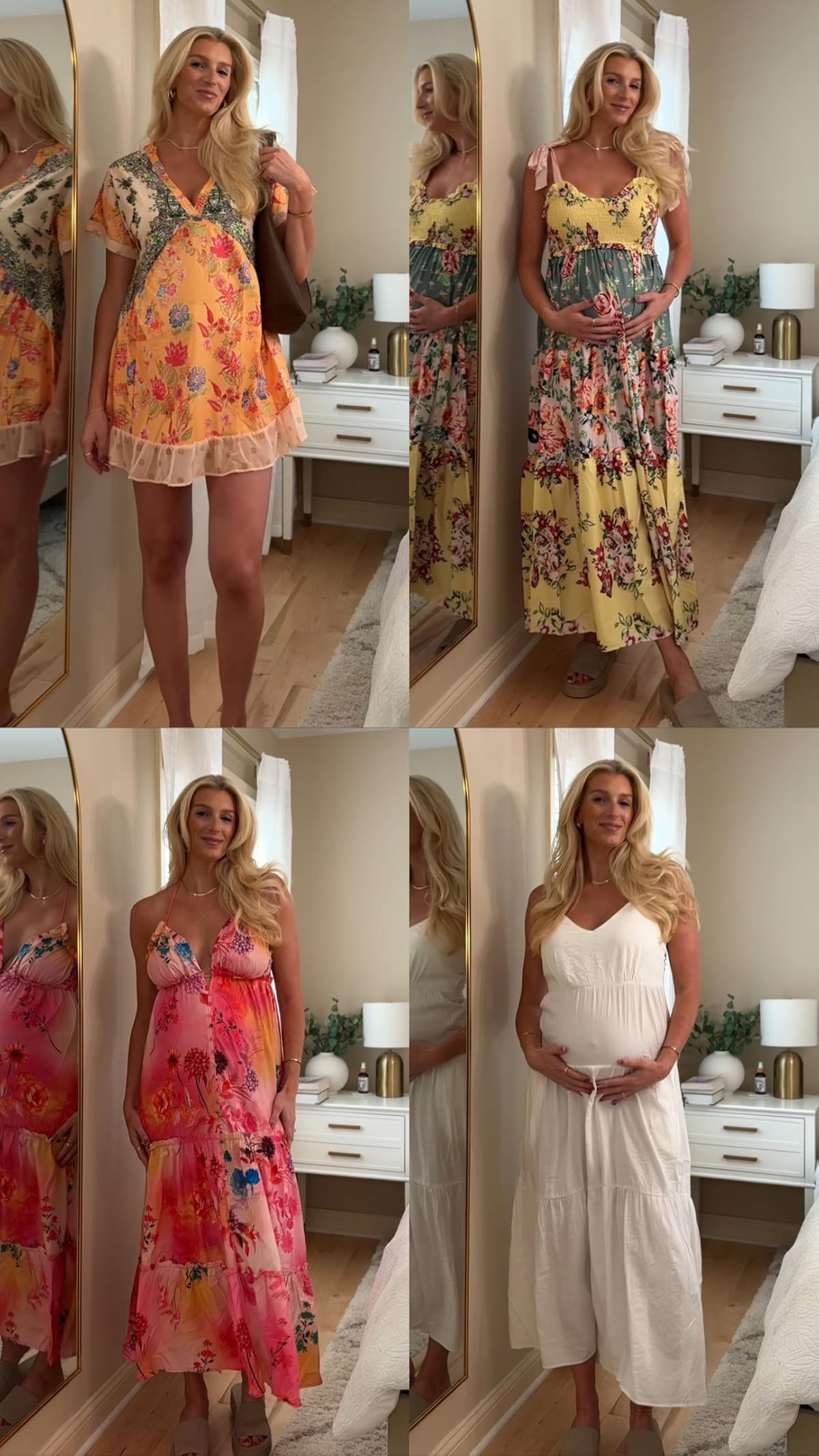 Summer dresses bump friendly - wearing size small in top left and medium in the rest #inspire #amazonfashion | Amazon (US)
