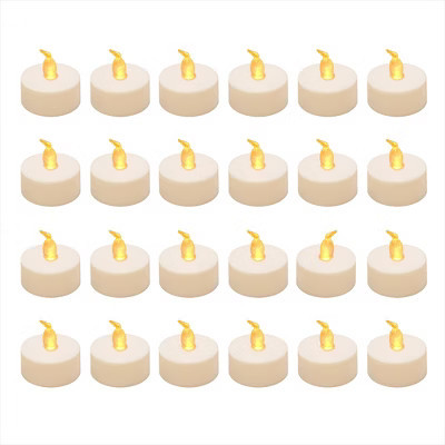 LumaBase Battery-Operated LED Tea Lights - Set of 24 | Target